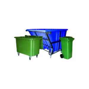 Various Mobile Garbage + Leach Bins